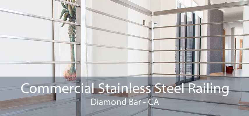 Commercial Stainless Steel Railing Diamond Bar - CA