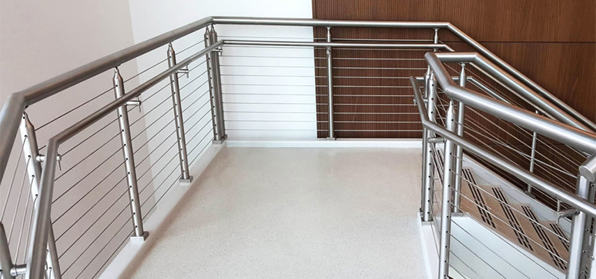 Commercial Stainless Steel Stair Railing in Oak Park, CA